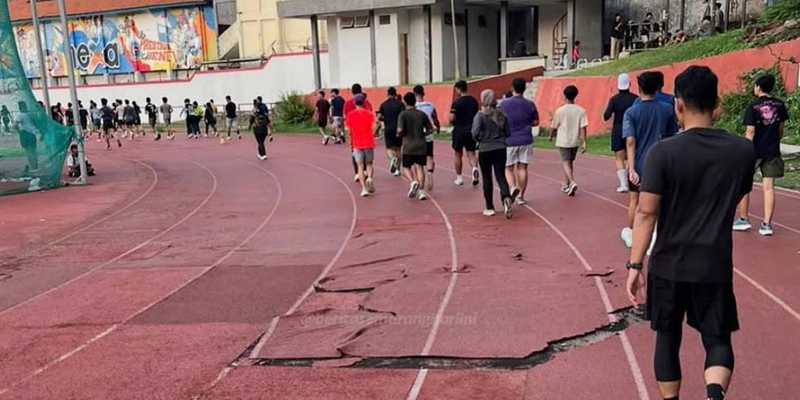 GOR Tri Lomba Juang Bakal Direhabilitasi Standart World Athletics Certification System