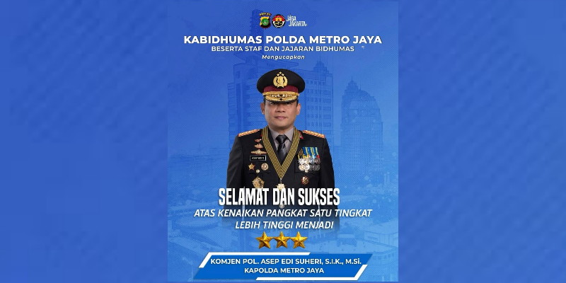 Kapolda Metro Jaya Resmi Dijabat Jenderal Bintang Tiga Berdasarkan Keputusan Presiden