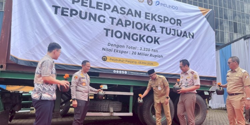 Lampung Ekspor 3.330 Ton Tapioka Senilai Rp26 Miliar ke China