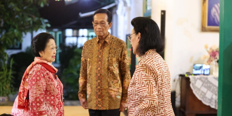 Megawati dan Sri Sultan HB X Berbincang Santai di Keraton hingga Larut Malam