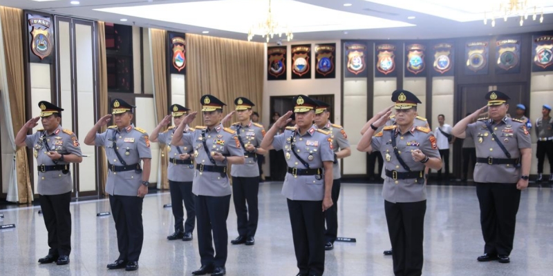 Mutasi Besar di Polri, Kapolri Lantik Sejumlah Kapolda dan PJU Mabes