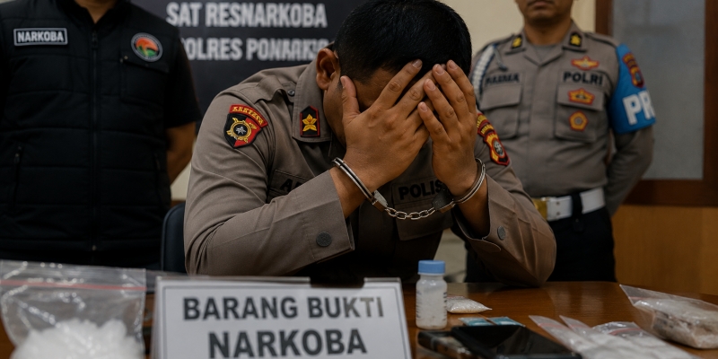 Ironi, Kasat Narkoba Polres Kukar Ditangkap Kasus Narkoba