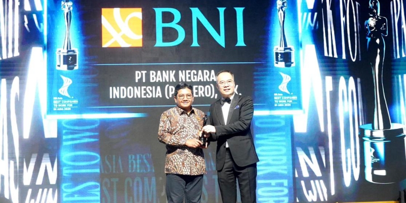 Tiga Kali Beruntun, BNI Sabet Gelar Best Companies to Work f