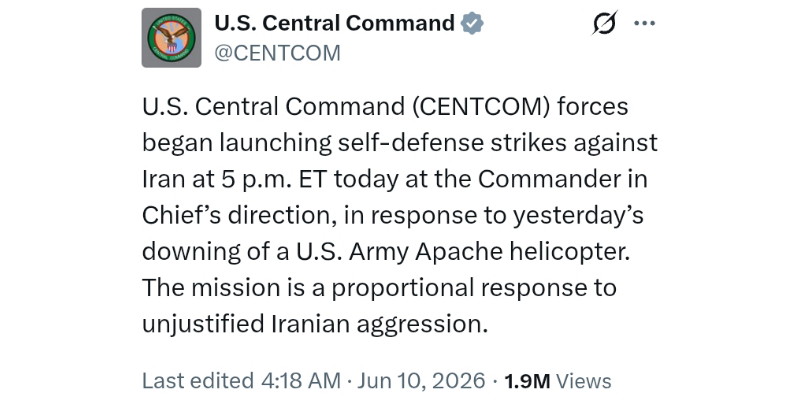 AS Gempur Iran Setelah Helikopter Apache Ditembak Jatuh di S