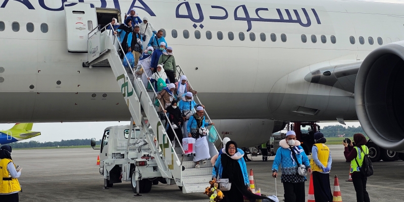 85.290 Jemaah Haji Tiba di Tanah Air, Capai 41,7 Persen