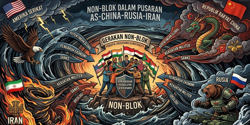 Non-Blok dalam Pusaran AS-China-Rusia-Iran
