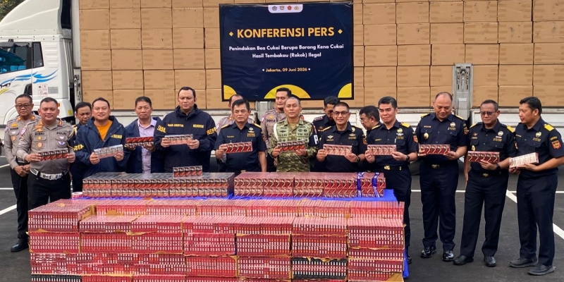 8,9 Juta Batang Rokok Ilegal Gagal Diedarkan di Jakarta-Bant