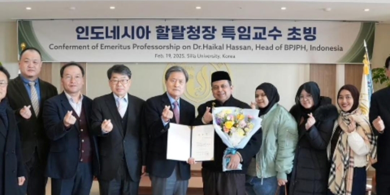 Haikal Hassan Dianugerahi Gelar Profesor Kehormatan dari Silla University Korsel