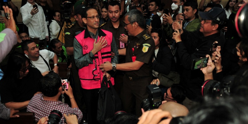 Nadiem Makarim Bacakan Pledoi Kasus Chromebook Besok