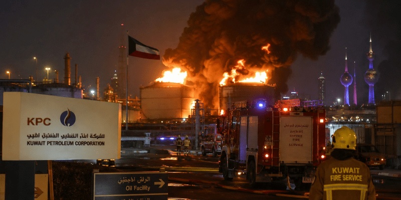 Serangan Iran Rusak Fasilitas Migas Kuwait, Bandara Sempat Ditutup