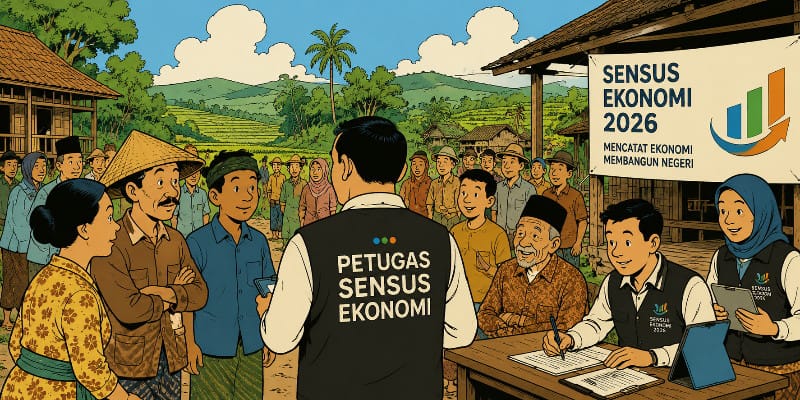 BPS: Sensus Ekonomi 2026 Tembus 40 Persen