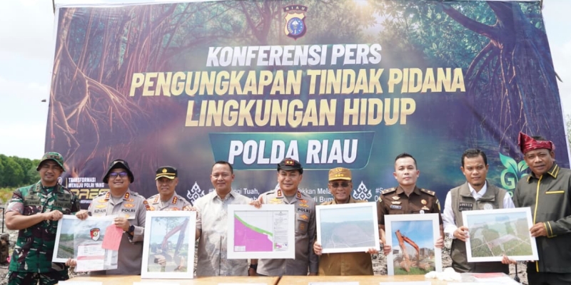 Kapolda Riau Sidak Lokasi Perusakan 118 Hektare Mangrove, Dua jadi Tersangka