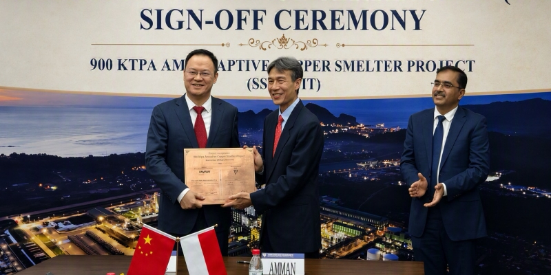 Smelter Tembaga AMMAN di Sumbawa Barat Rampung 100 Persen