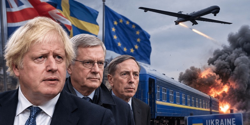 Kereta Boris Johnson dan Eks Kepala CIA Diduga Jadi Target Serangan Drone Rusia