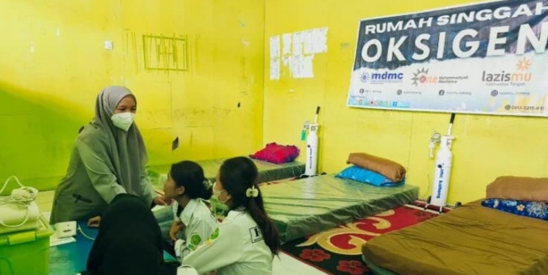 Rumah Oksigen Muhammadiyah Bantu Warga Terdampak Karhutla