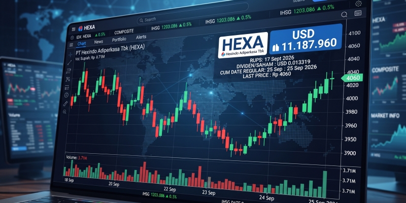 HEXA Masuk Cum Dividen Hari Ini, Pembayaran Digelar Oktober