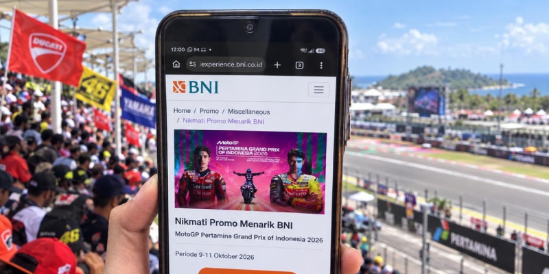 BNI Tebar Cashback hingga Rp500 Ribu di MotoGP Mandalika 2026