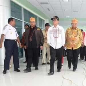 Komisi V Tinjau Progress Pembangunan Terminal Bandara Tjilik Riwut