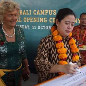 Di sela IMF-World Bank Annual Meeting, Menko Puan Resmikan Kampus AIS Bali