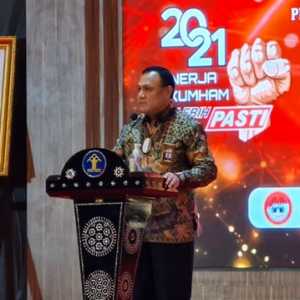 Ketua Komisi Pemberantasan Korupsi (KPK) Firli Bahuri saat menghadiri Zone Integritas Kemenkumham pada 26 Januari 2021/Ist