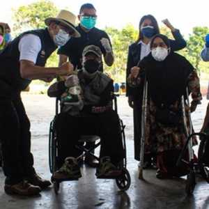 Vaksinasi bagi penyandang disabilitas di Gedung Bale Rame, Soreang, Bandung/Ist