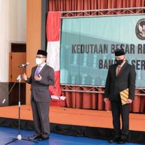 Duta Besar Republik Indonesia untuk Brunei Darussalam, Dr. Sujatmiko berpidatonya pada peringatan Hari Sumpah Pemuda di KBRI Bandar Seri Begawan, Kamis 28 Oktober 2021/Ist
