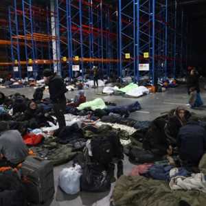 Para migran dari perbatasan Polandia-Belarusia dipindakan ke penampungan/Net