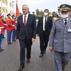 Menteri Pertahanan Benjamin Gantz berkunjung ke Rabat Maroko pada Rabu 24 November 2021/Net
