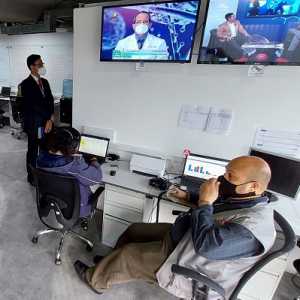 Suasana tim monitoring kampanye Pemilu 21N di kantor Dewan Pemilihan Nasional (CNE) Venezuela/RMOL