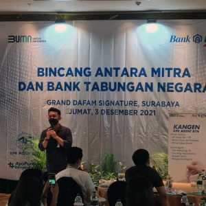 Acara Bincang antara Mitra dan Bank Tabungan Negara (Batara) di Surabaya, Jumat (3/12). Dok