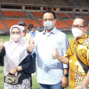Saling Puji Nidji dan Anies di Stadion Internasional Jakarta