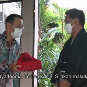 Yusron Ihza Mahendra ketika mengunjungi Duta Besar Jepang untuk Indonesia Kanasugi Kenji/Repro