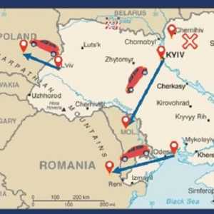 Peta evakuasi WNI dari Ukraina dari Kemlu RI/Repro