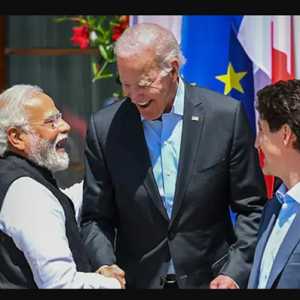 Perdana Menteri India Narendra Modi disambut hangat oleh Joe Biden dan Justin Trudeau di KTT G7/Net