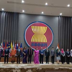 Peluncuran ASEAN-India Network of Universities (AINU) di Sekretariat ASEAN, Jl. Sisingamangaraja, Jakarta Selatan pada Senin, 29 Agustus 2022/RMOL