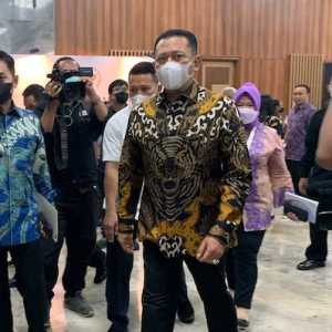 Ketua MPR RI Bambang Soesatyo dan pimpinan lainnya saat sambangi gedung kura-kura untuk gladi bersih sidang tahunan MPR/RMOL