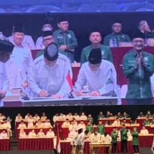 Penandatanganan kerja sama koalisi antara Partai Gerindra dan Partai Kebangkitan Bangsa untuk Pilpres 2024/RMOL