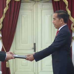 Presiden Joko Widodo menerima surat kepercayaan dari delapan duta besar di Istana Merdeka, Jakarta pada Selasa, 13 September 2022/Ist