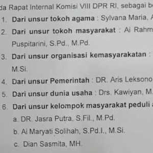 DPR Resmi Pilih 9 Komisioner KPAI Periode 2022-2027