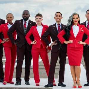 Personel Maskapai British Virgin Atlantic mengakhiri persyaratannya untuk 'opsi seragam gender', pria-wanita bebas menentukan sendiri pilihan seragamnya/Net