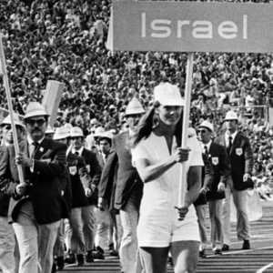Delegasi Israel pada upacara pembukaan di Olimpiade 1972 di Munich/Net.