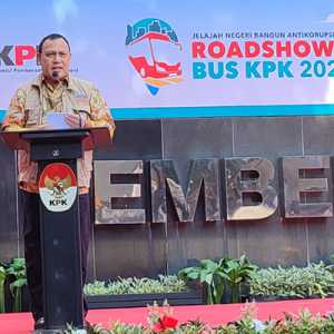 Ketua KPK RI Firli Bahuri melaunching bus KPK jelajah negeri bangun antikorupsi/RMOL