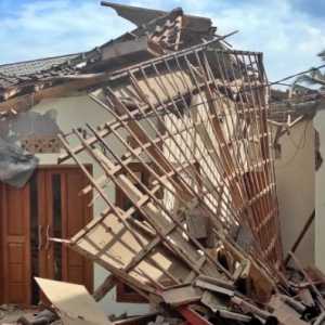 Rumah warga rusak akibat gempa di Cianjur, Jawa Barat/Ist