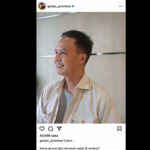 Unggahan Gubernur Jawa Tengah Ganjar Pranowo/Net