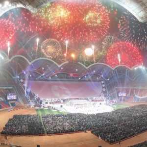 Perayaan Tahun Baru 2023 di Stadion May Day, Pyongyang pada Sabtu malam, 31 Desember 2022/KCNA