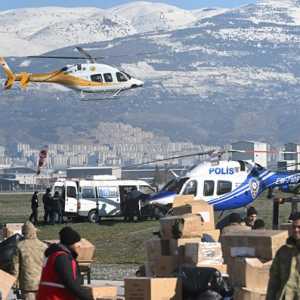 Distribusi bantuan kemanusiaan di Kahramanmaras, Turki, pada 9 Februari 2023/Net