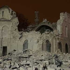Masjid yang dikenal sebagai 'Yeni Cami' atau Masjid Baru, berdiri megah di pusat kota Malatya kini hancur akibat gempa 7,8 SR/Net