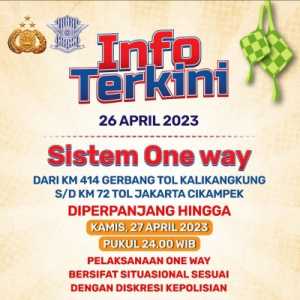 Volume Kendaraan Masih Tinggi, <i>One Way</i> Kalikangkung-Cikampek Kembali Diperpanjang