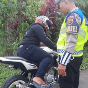 Ratusan Motor Terjaring Razia Knalpot Brong di Musi Rawas