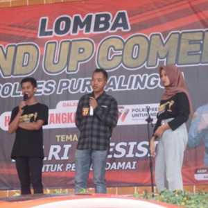 Semarakkan Hari Bhayangkara, Polres Purbalingga Gelar <i>Stand Up Comedy</i>